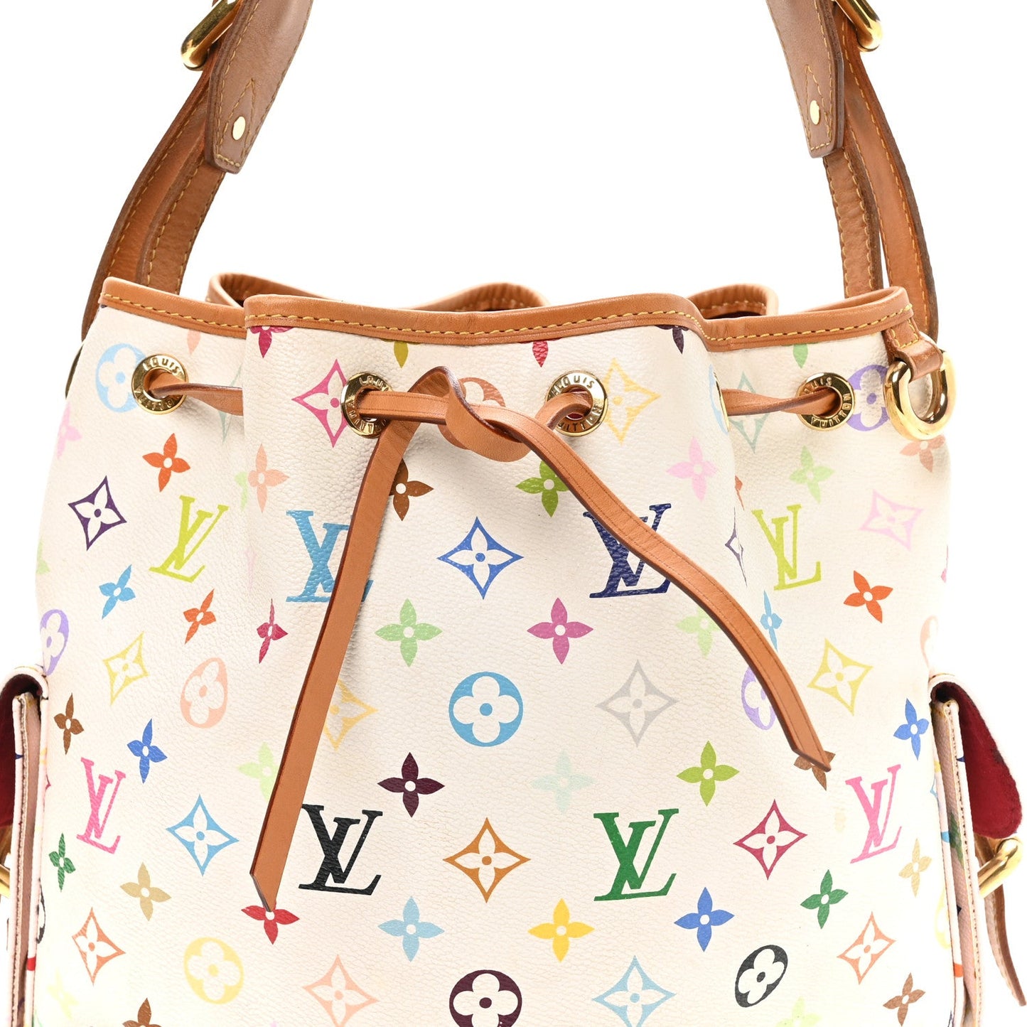 Monogram Multicolor Petit Noe White