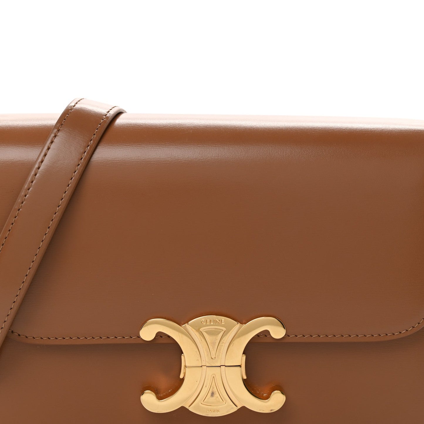 Shiny Calfskin Teen Triomphe Bronze