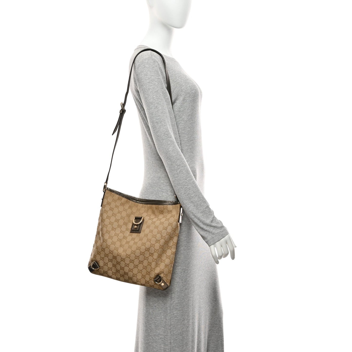 Monogram Abbey Messenger Bag Pewter