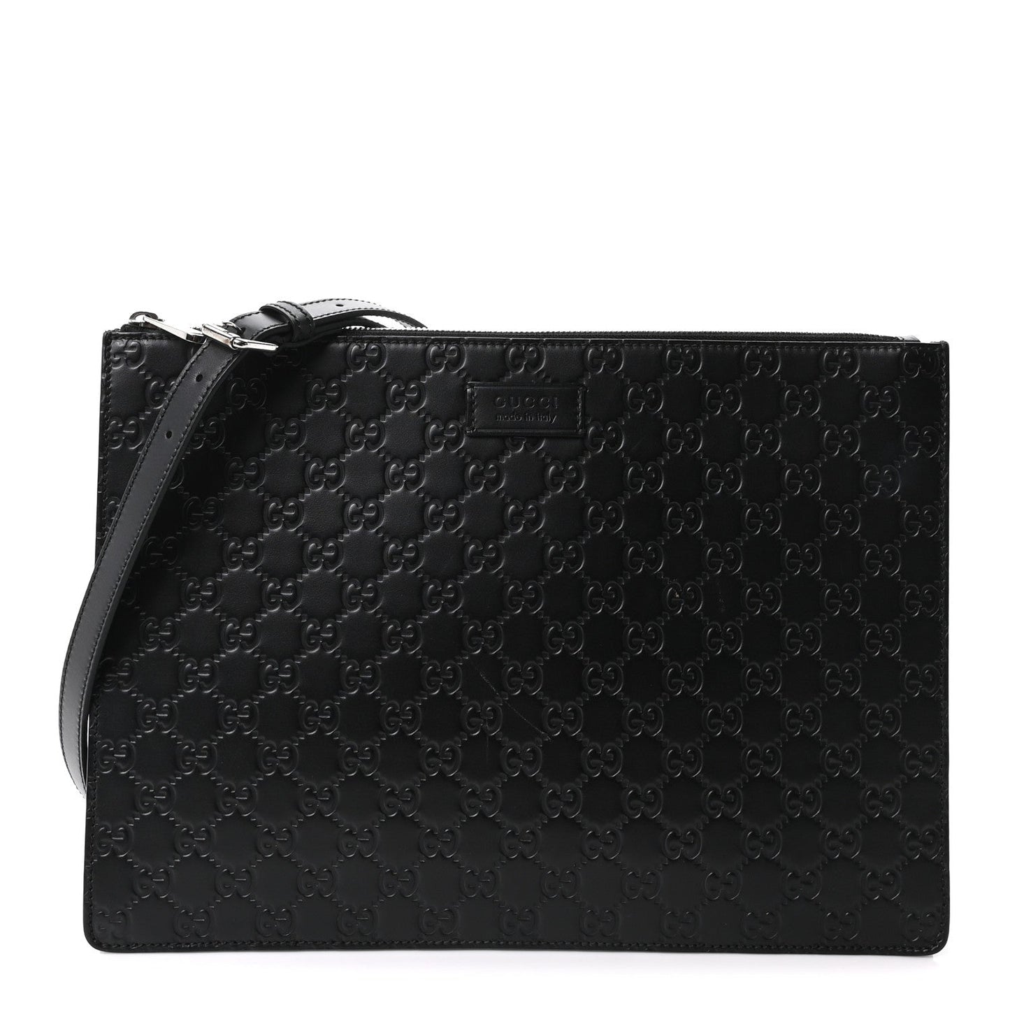 Guccissima Signature Messenger Bag Black