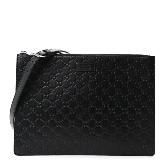 Guccissima Signature Messenger Bag Black