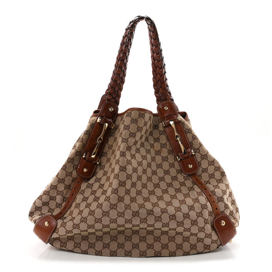 Monogram Medium Pelham Shoulder Bag Brown
