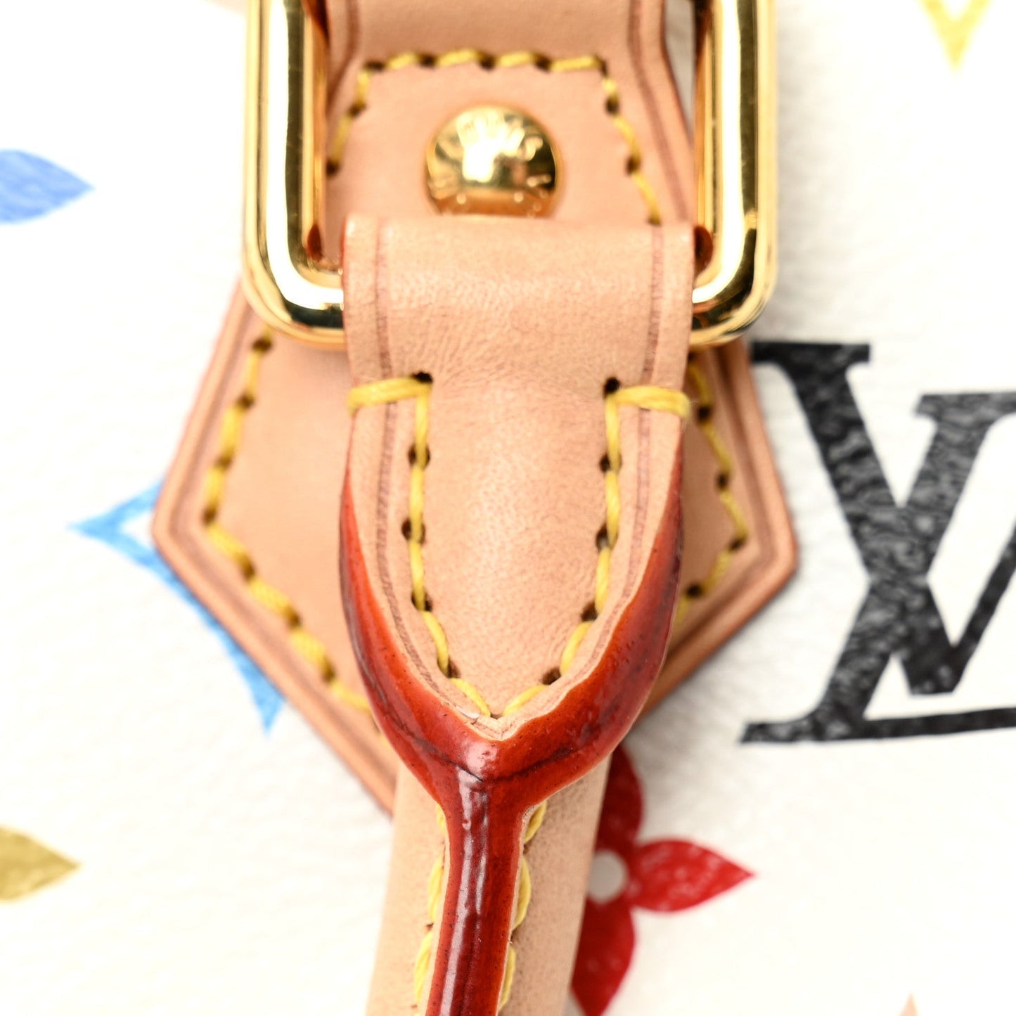 LV X TM Monogram Multicolor Speedy Bandouliere 25 White