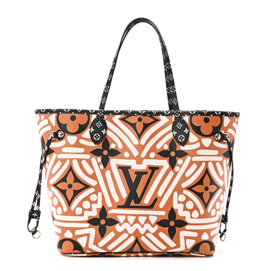 Monogram Giant Crafty Neverfull MM Creme Caramel