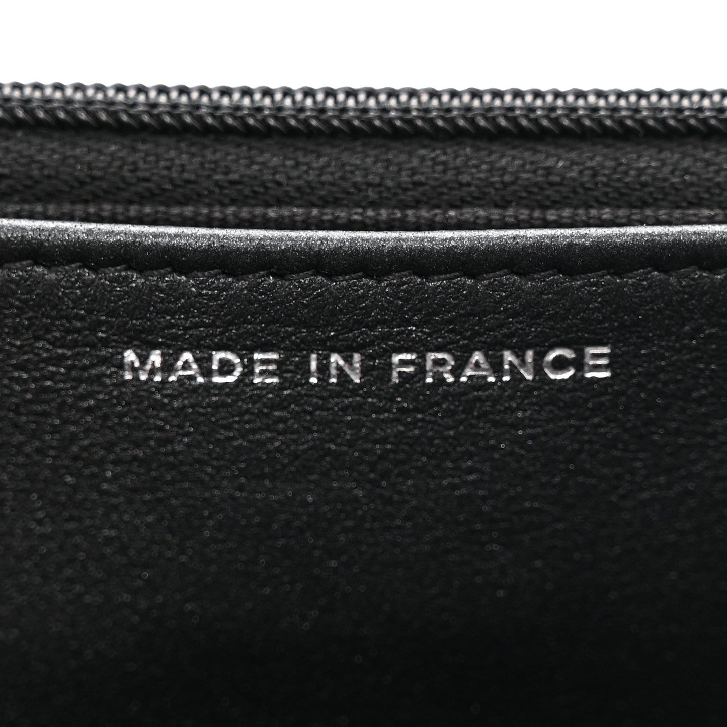 Pearly Lambskin Quilted Wallet On Chain WOC So Black
