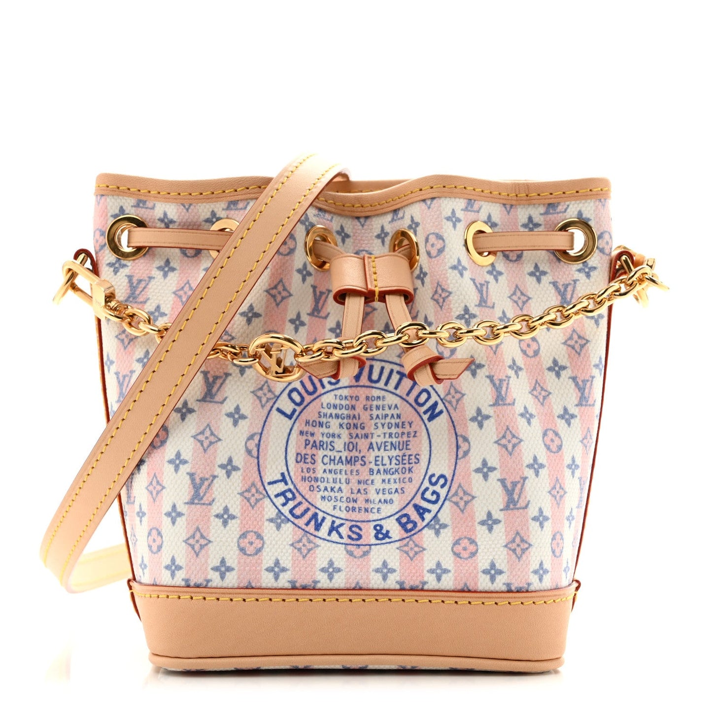 Minigram LV Stamp Nano Noe Blue