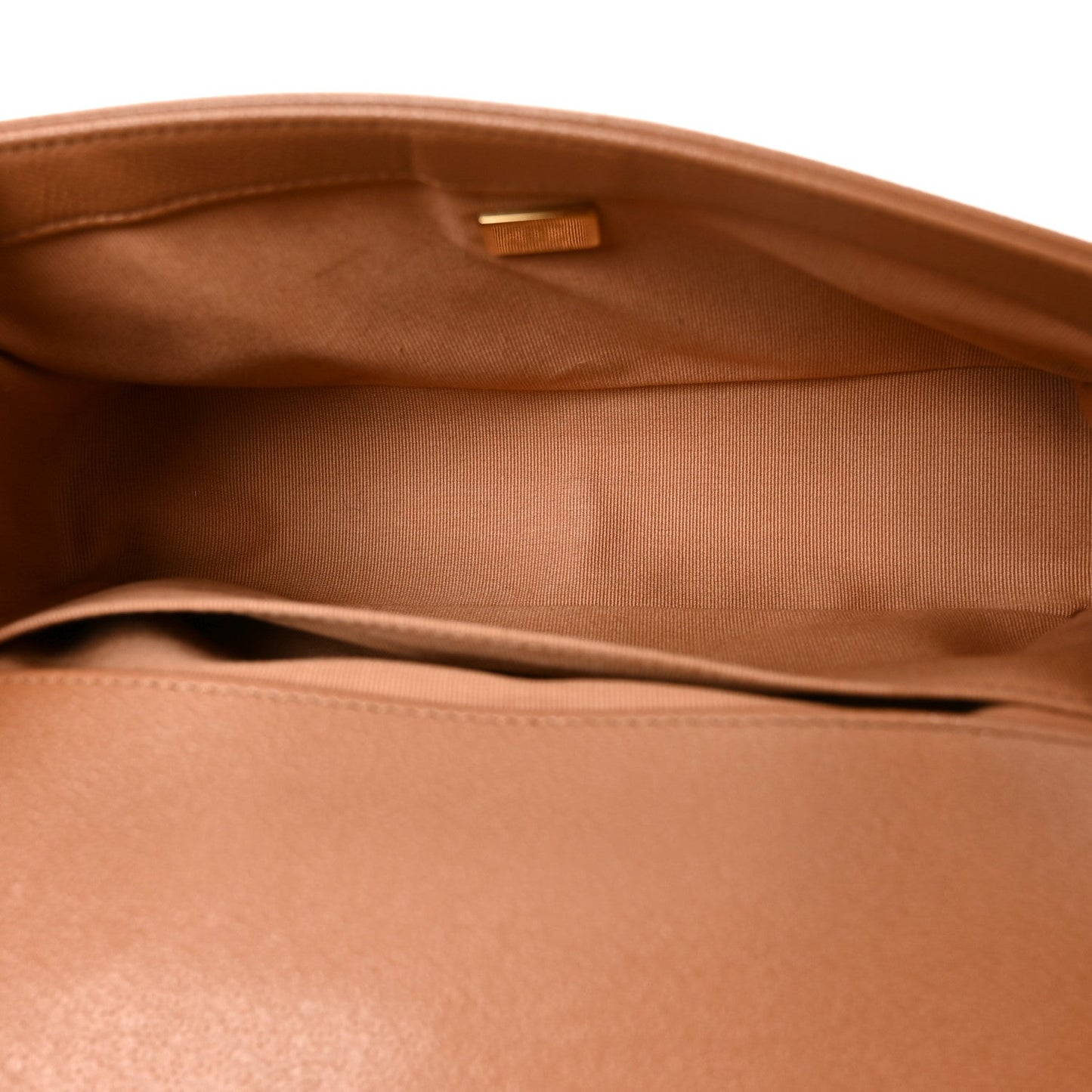 Caviar Quilted Medium Boy Flap Brown