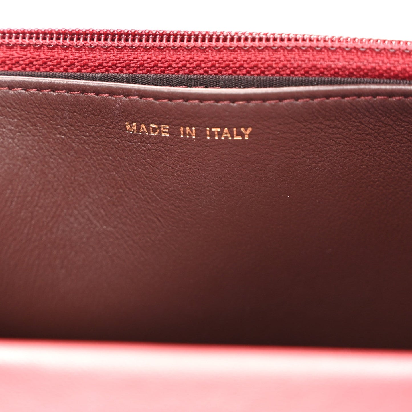 Lambskin Quilted Trendy CC Wallet On Chain WOC Red