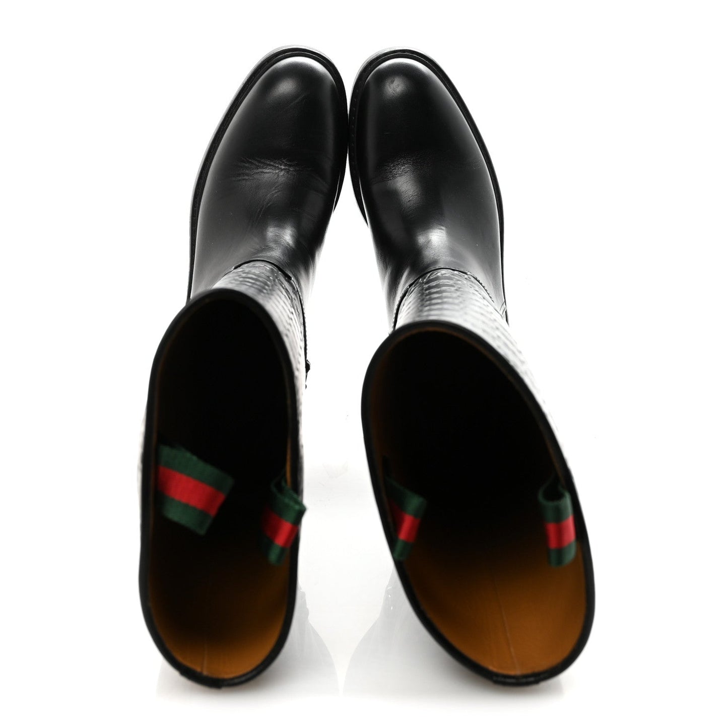 Guccissima Michelangelo Slim Horsebit Riding Boots 37 Black