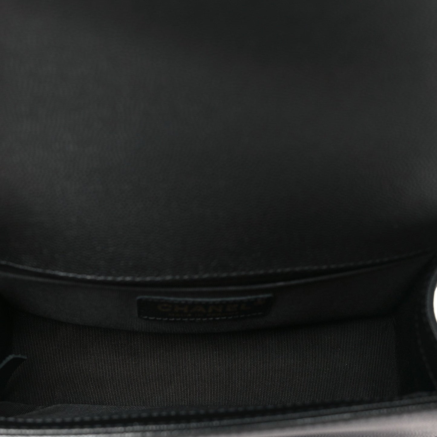 Caviar Quilted Small Boy Flap Black