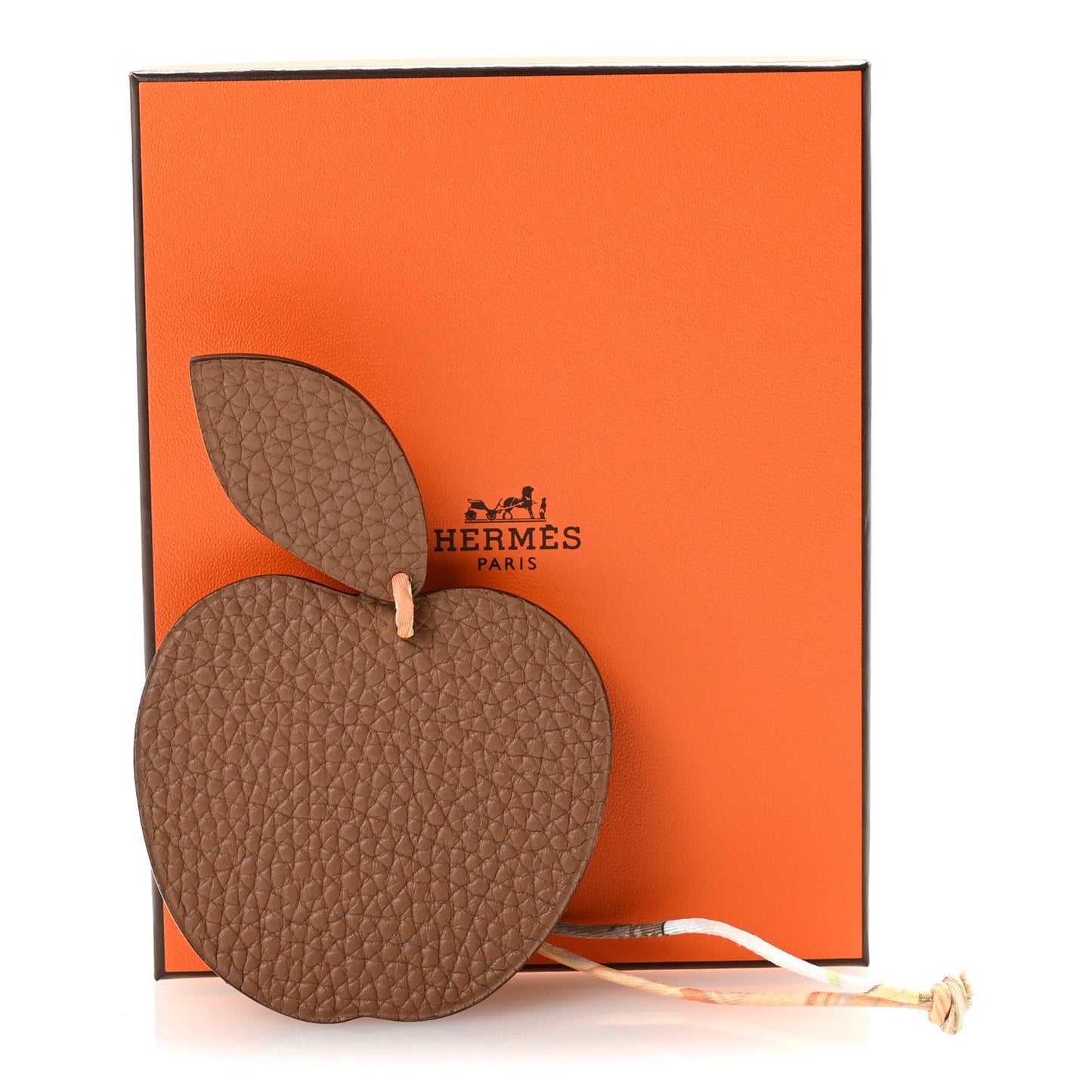 Taurillon Clemence Chevre Mysore Silk Petit H Apple Leaf Bag Charm