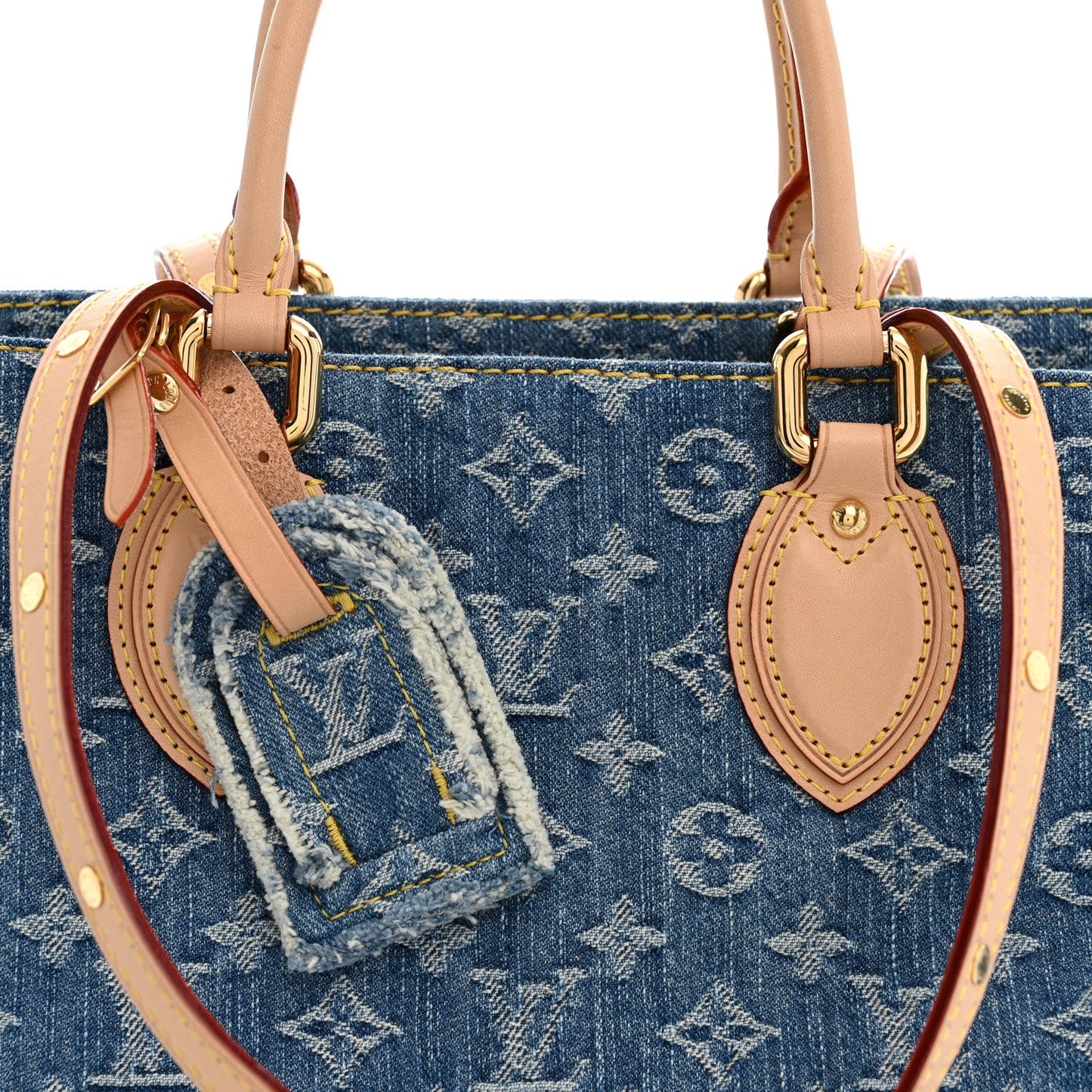 Monogram Denim Onthego MM Blue