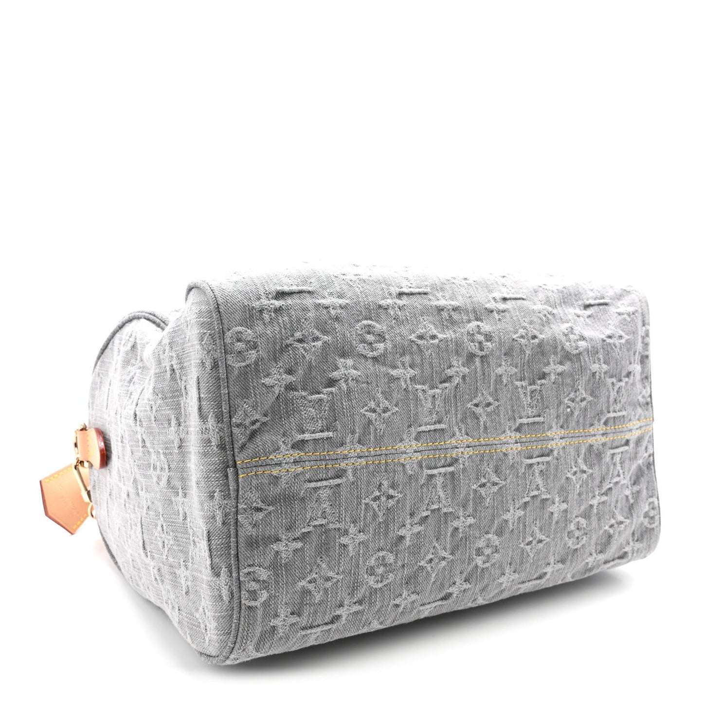 Monogram Denim Speedy Soft 30 Washed Gray