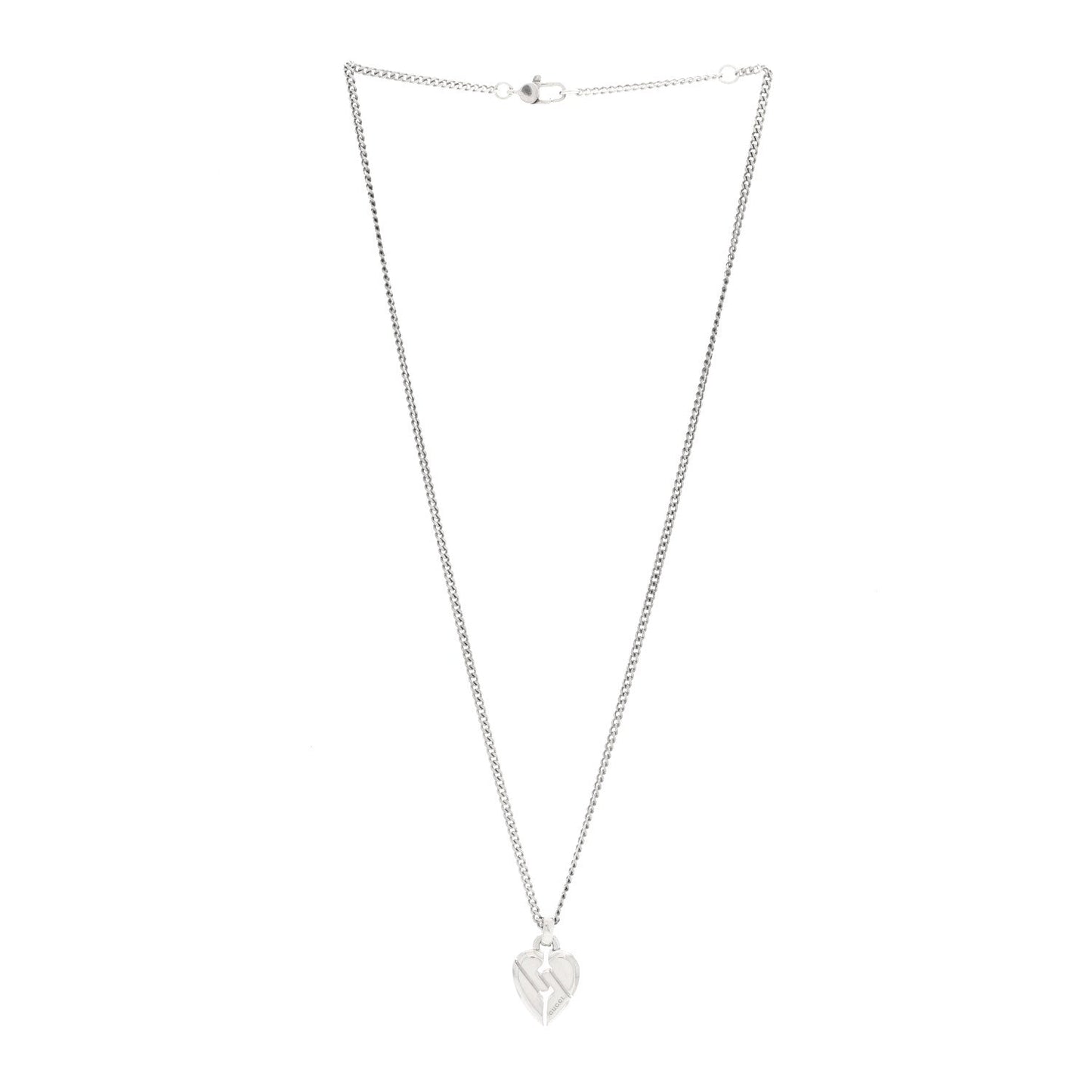 Sterling Silver Knot Heart Pendant Necklace