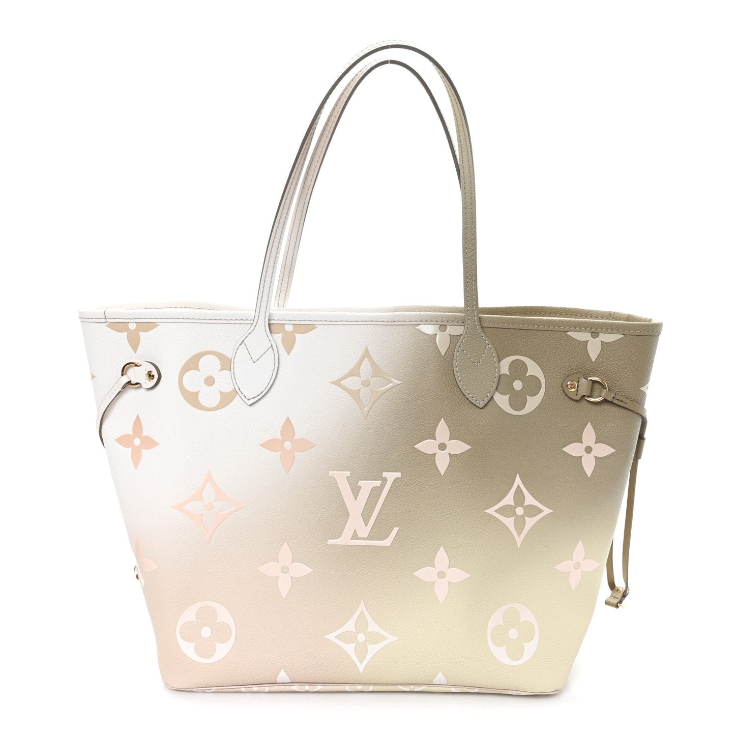 Monogram Giant Spring In The City Neverfull MM Sunset Kaki
