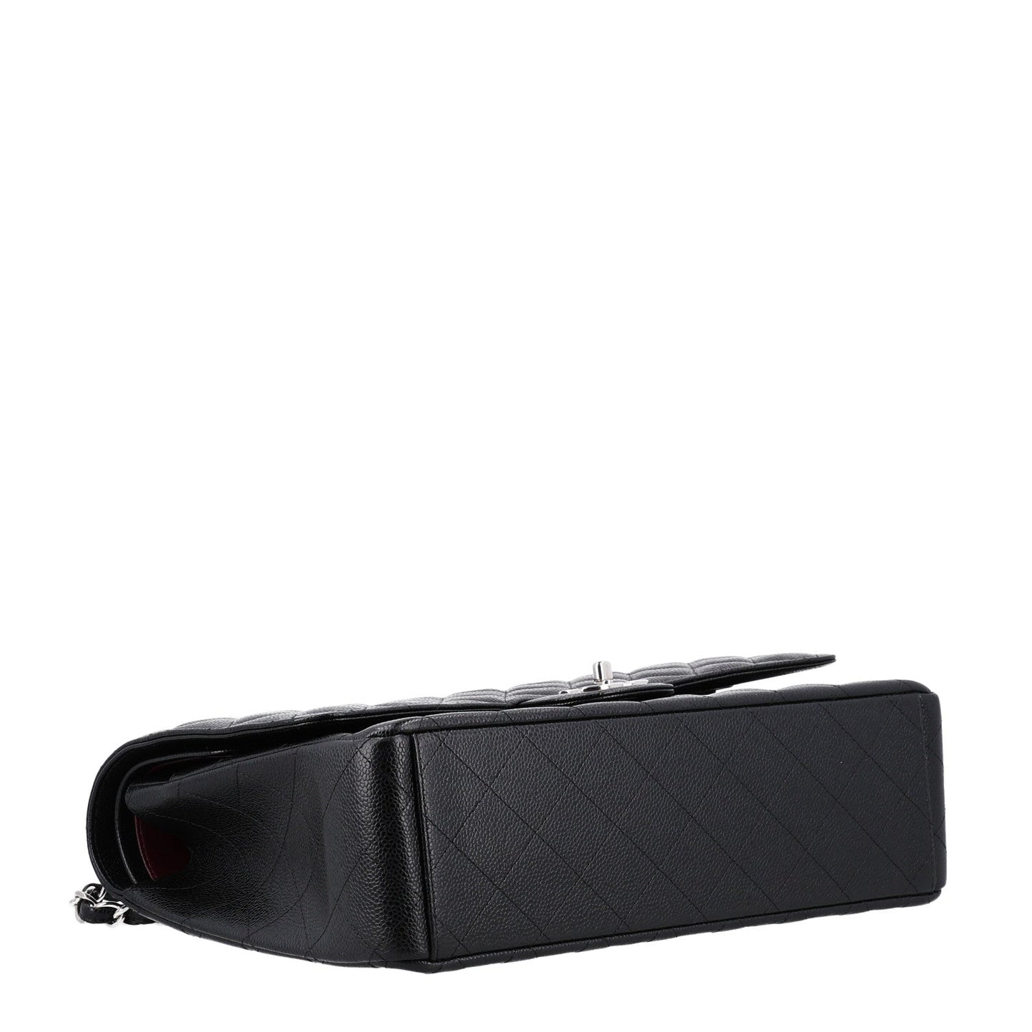 Caviar Quilted Maxi Double Flap Black