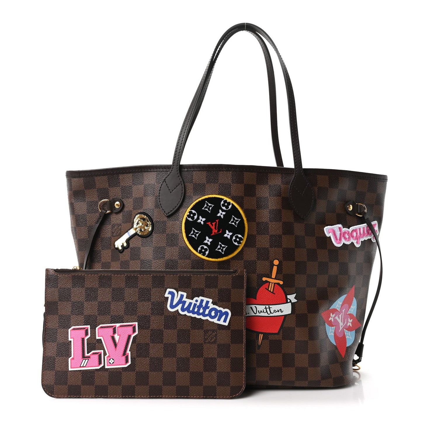 Damier Ebene Travel Stickers Neo Neverfull MM