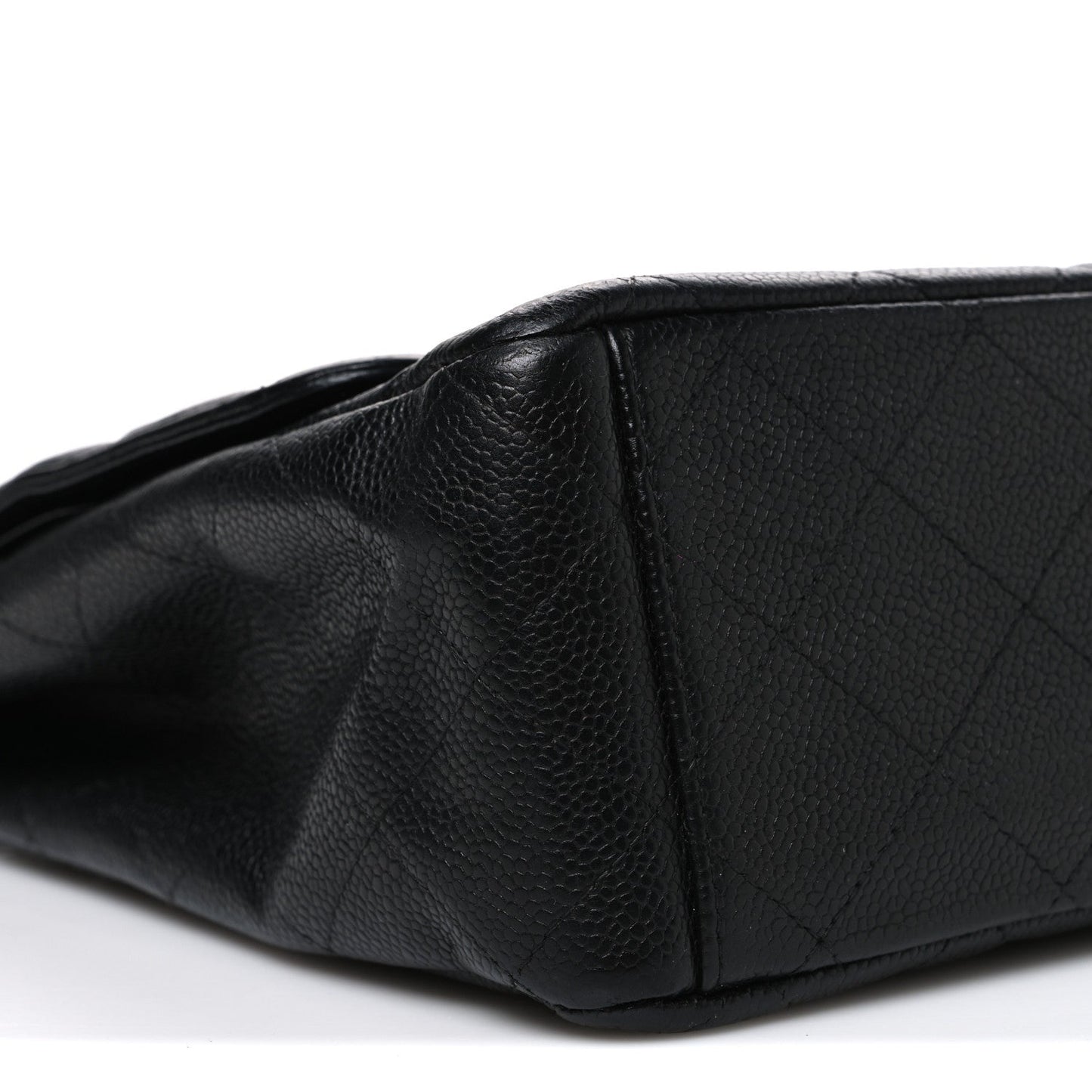 Caviar Quilted Maxi Double Flap Black