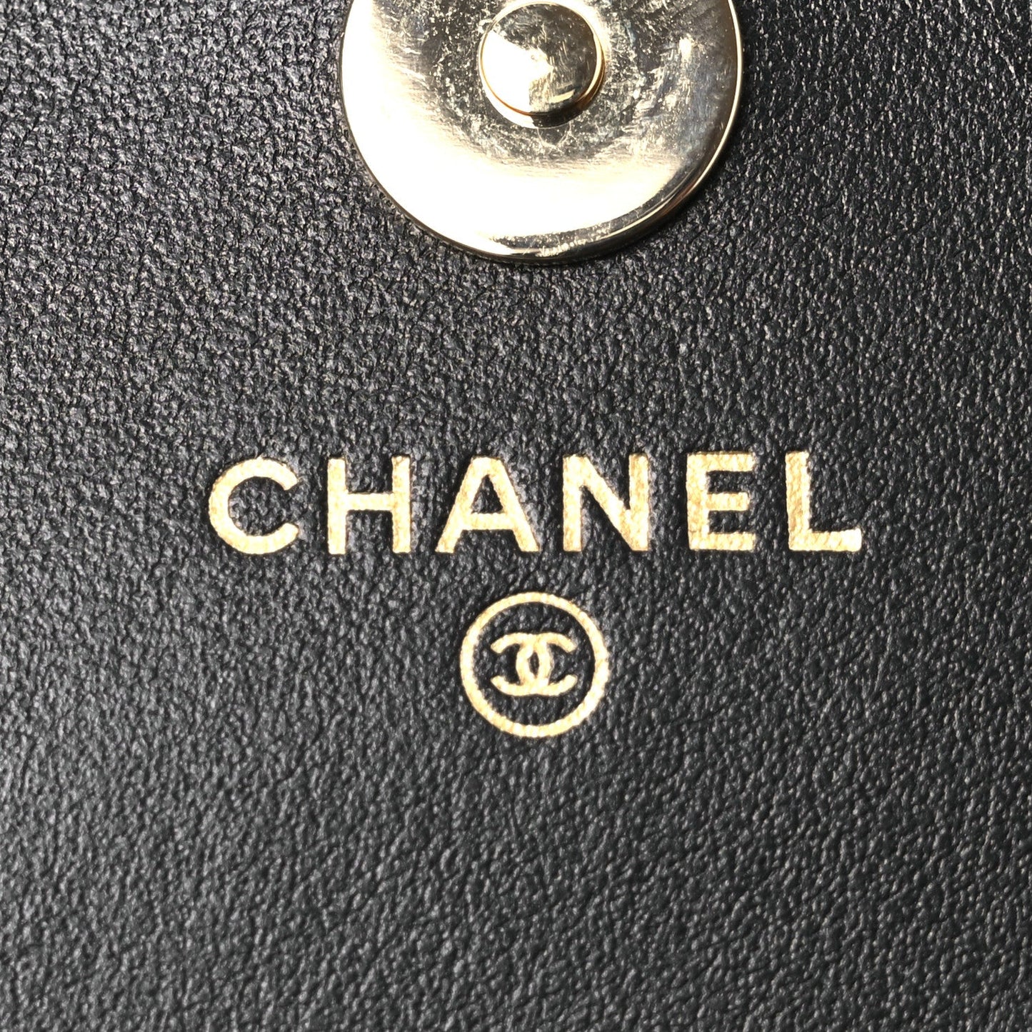 Calfskin Quilted Mini Maxi Pearls Wallet On Chain WOC Black