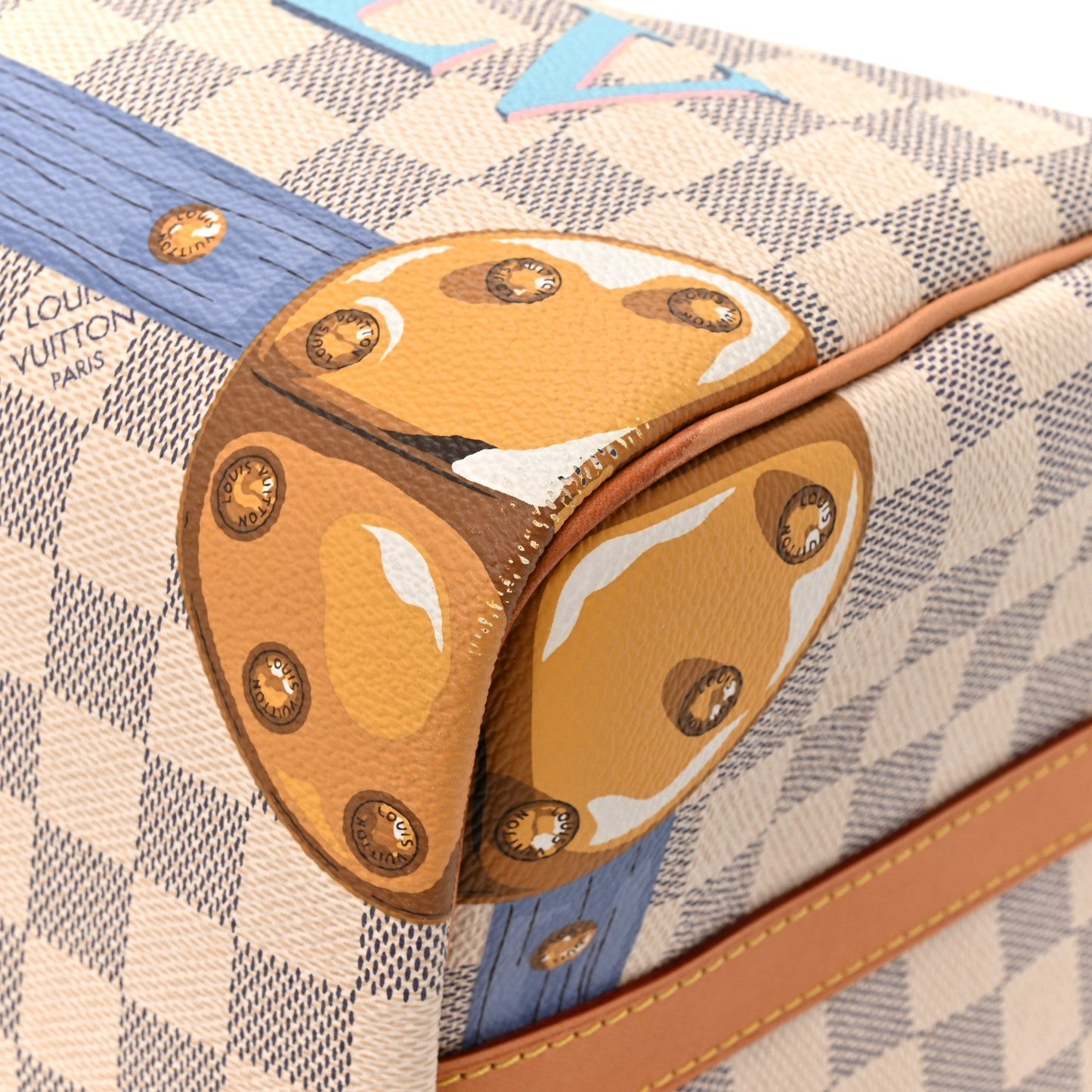 Damier Azur Summer Trunks Speedy Bandouliere 30