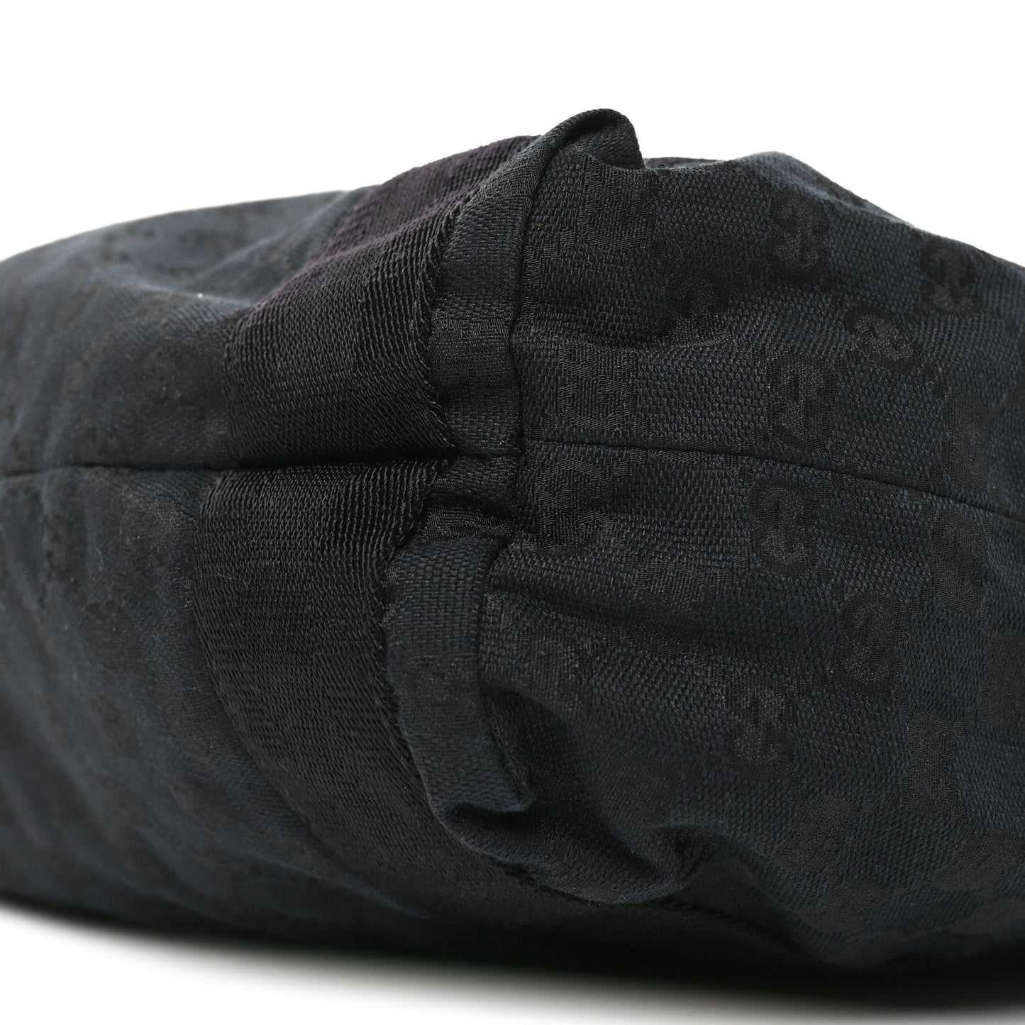 GG Monogram Medium Handle Vertical Tote Black