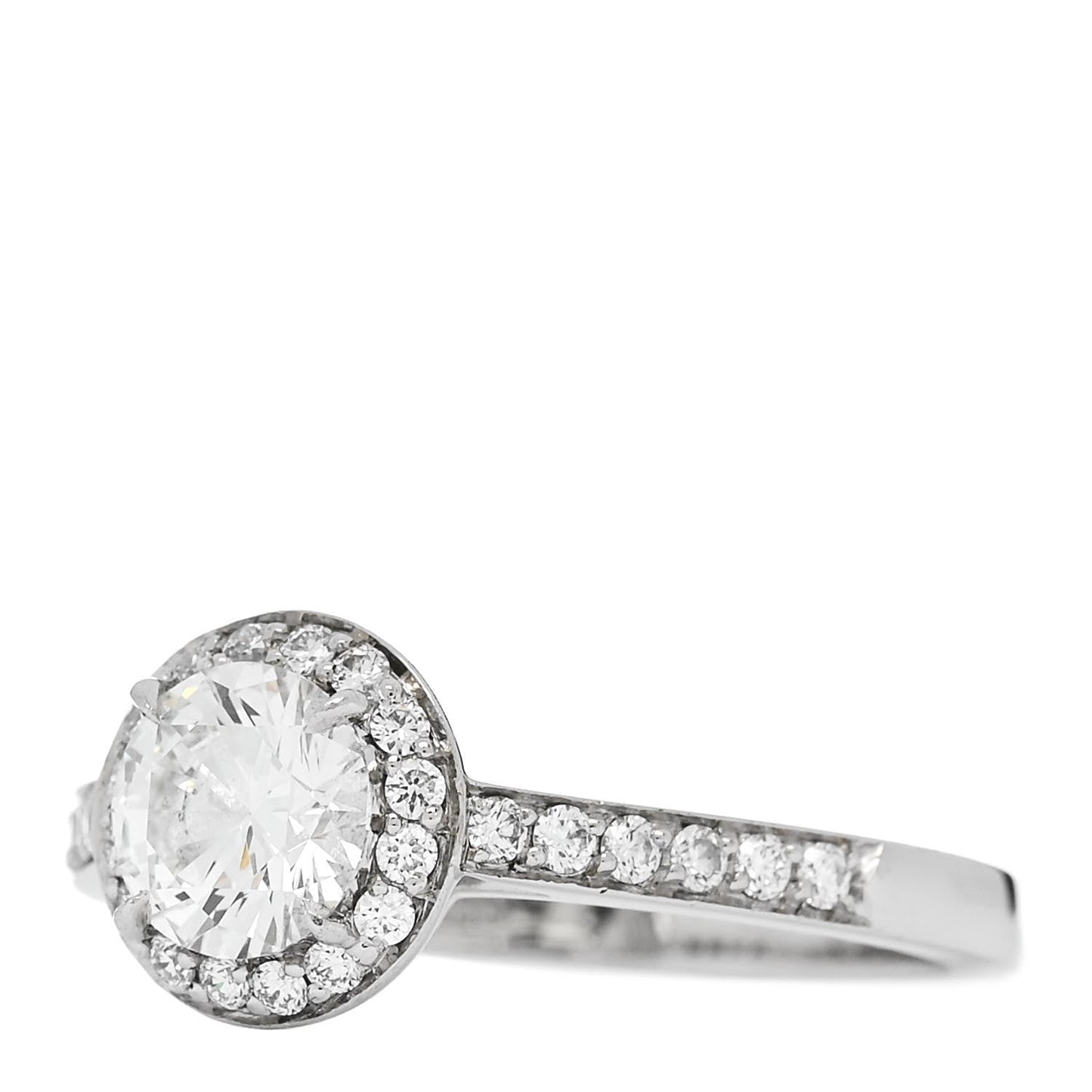 Platinum Diamond .78ct Soleste Round Brilliant Engagement Ring 52 6