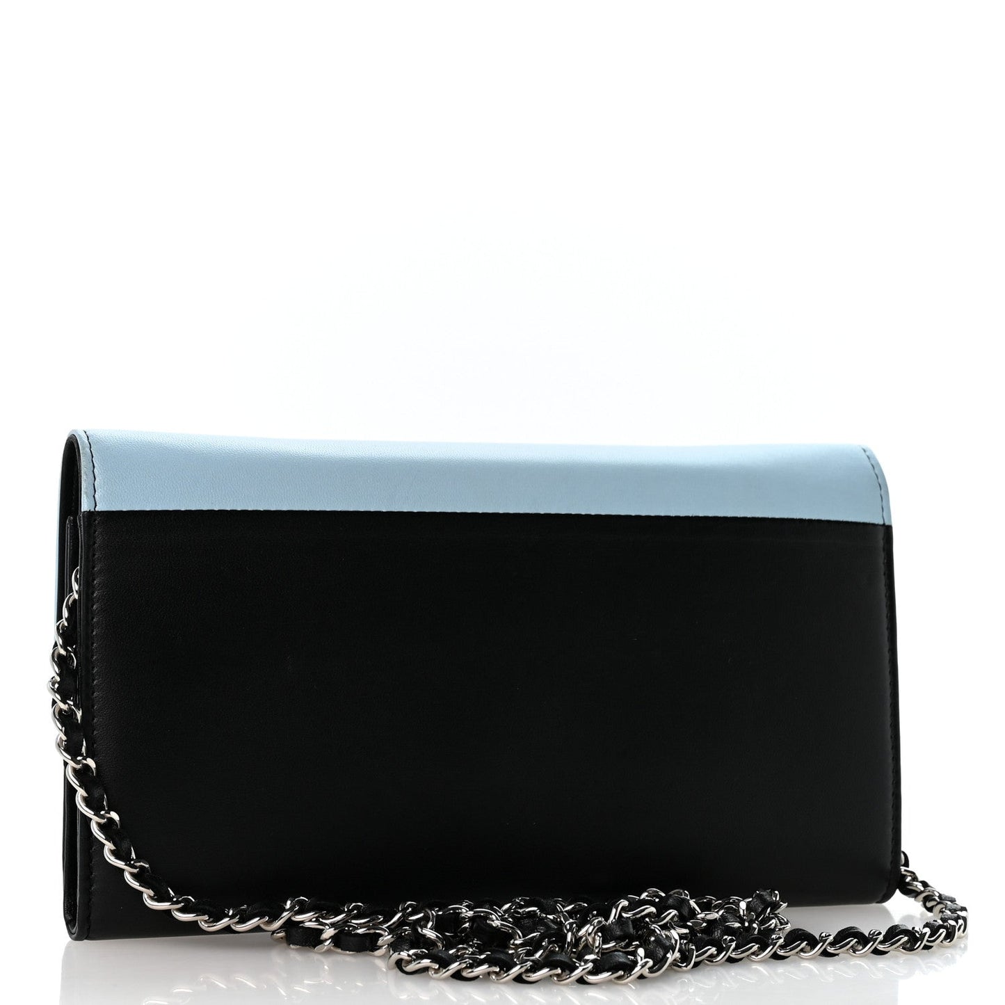 Lambskin Airlines Wallet On Chain WOC Blue Black Red