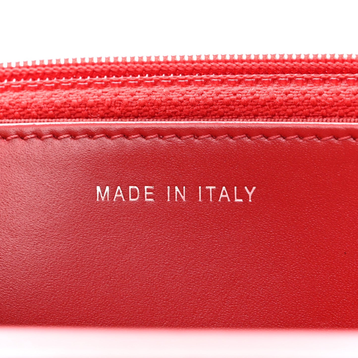 Glazed Calfskin Quilted Coco Boy Wallet On Chain WOC Red