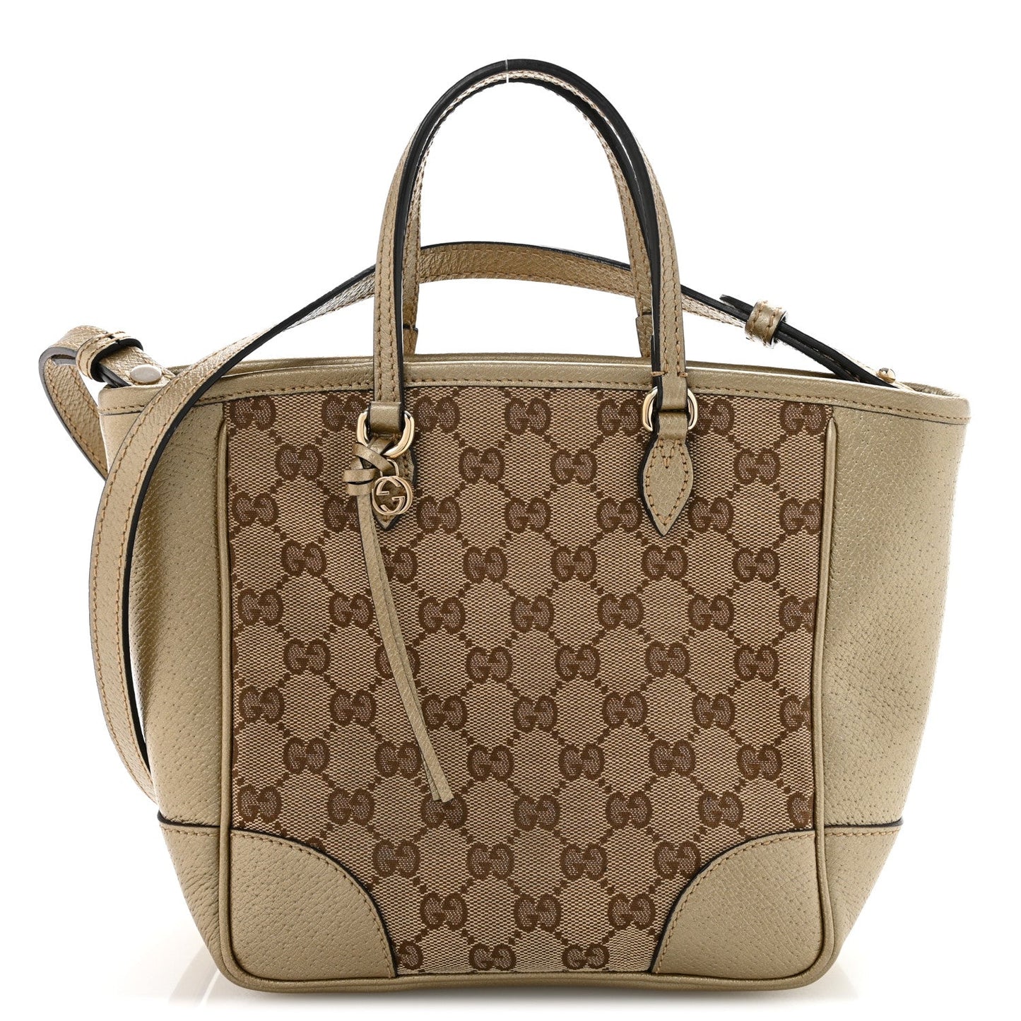Monogram Mini Bree Tote Golden Beige