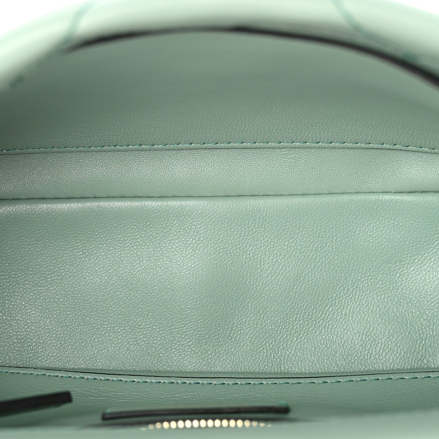 Nappa Enamel Monochrome Medium Roman Stud Shoulder Bag Morning Dew
