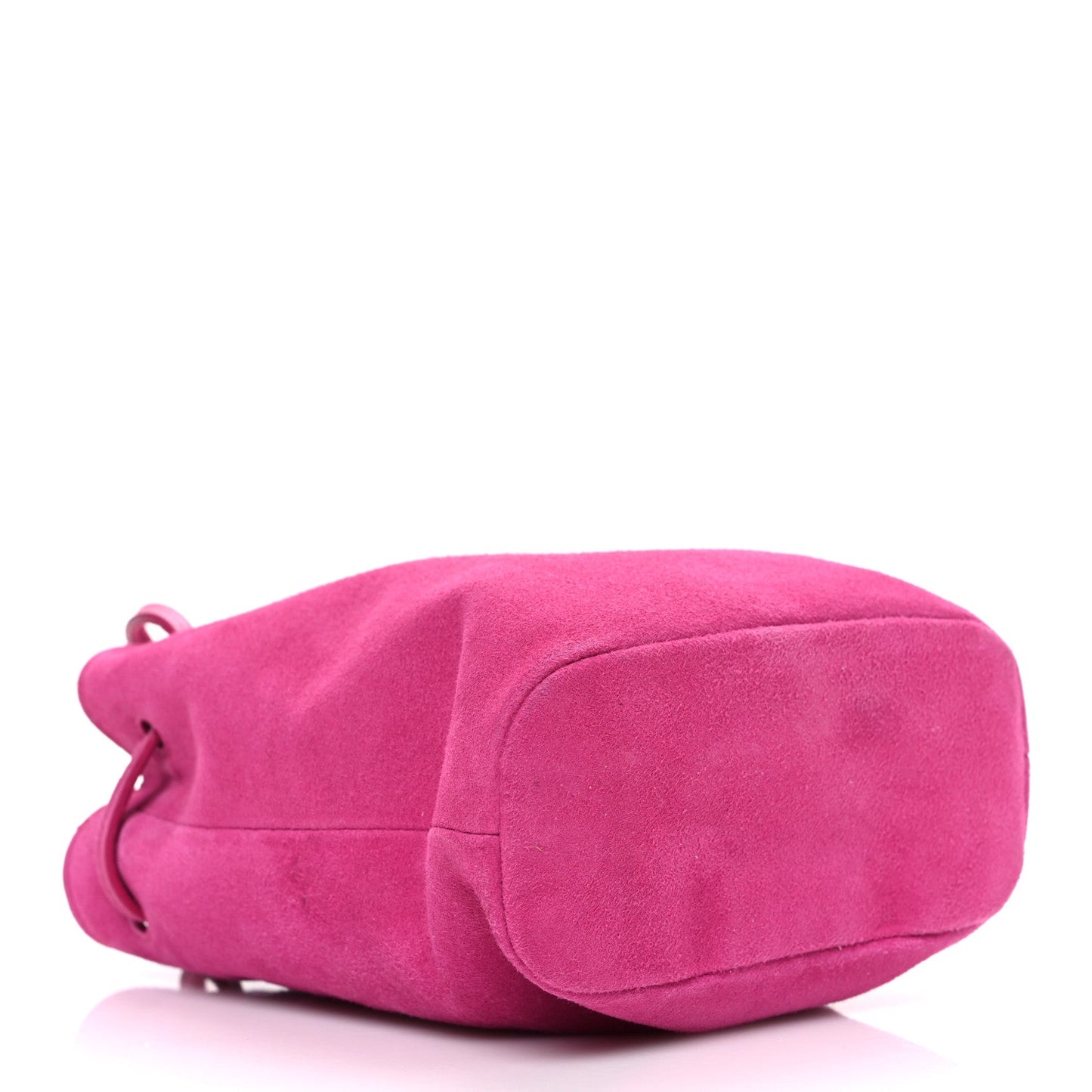 Camoscio Mini Drawstring Bag Fuxia