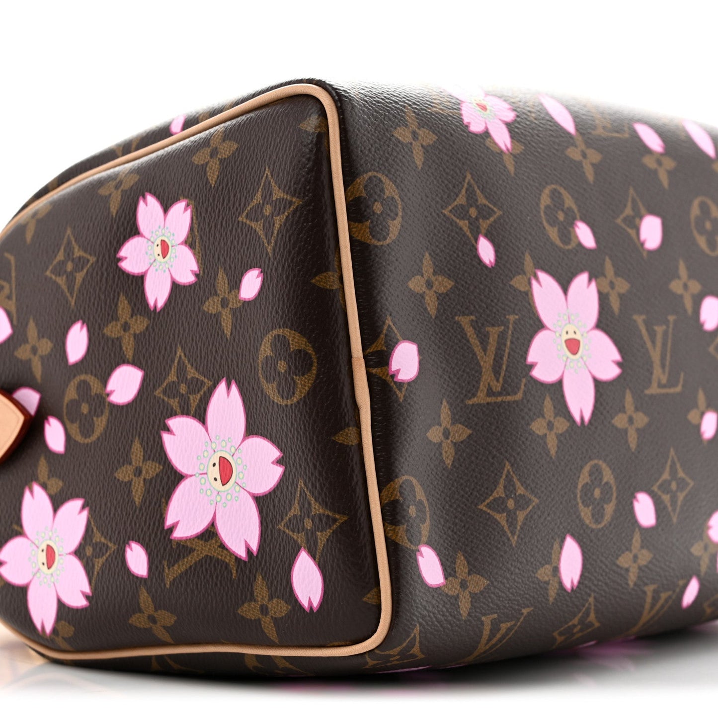 LV X TM Monogram Cherry Blossom Speedy Bandouliere 25 Sakura Brown