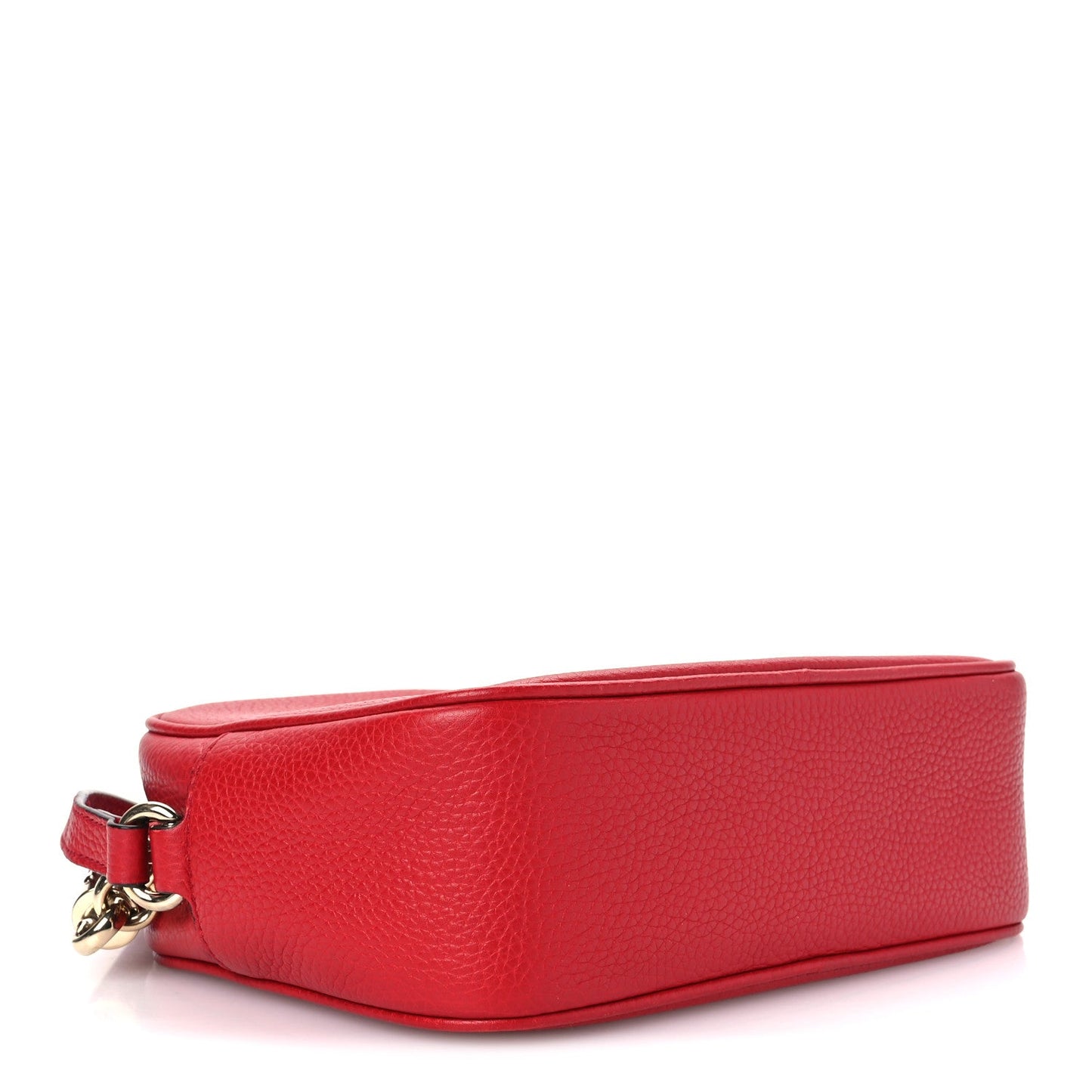Pebbled Calfskin Small Soho Disco Bag Tabasco Red