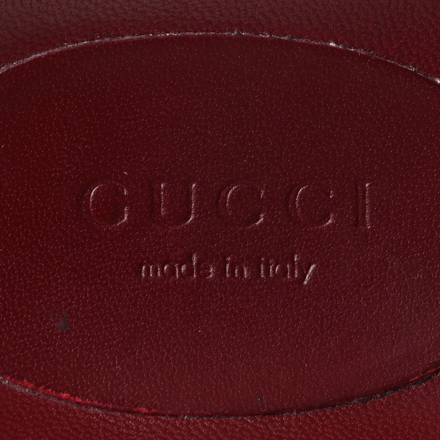 GG Supreme Monogram Womens Horsebit Slippers 36 Rosso Ancora