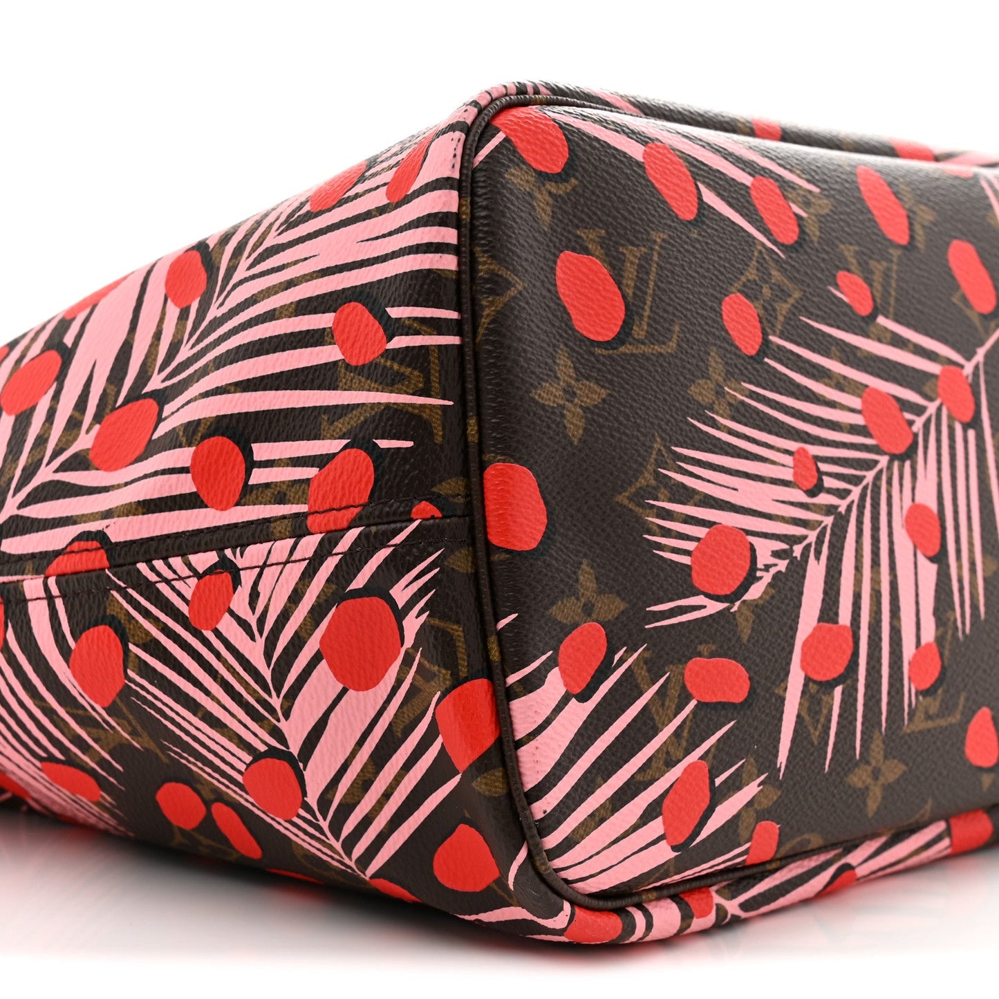 Monogram Jungle Dots Neo Neverfull MM Sugar Pink Poppy