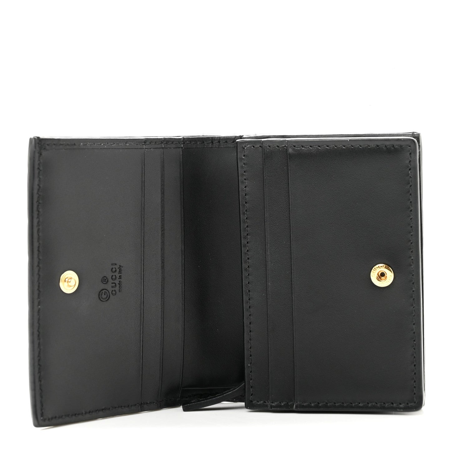 Guccissima Card Case Wallet Black
