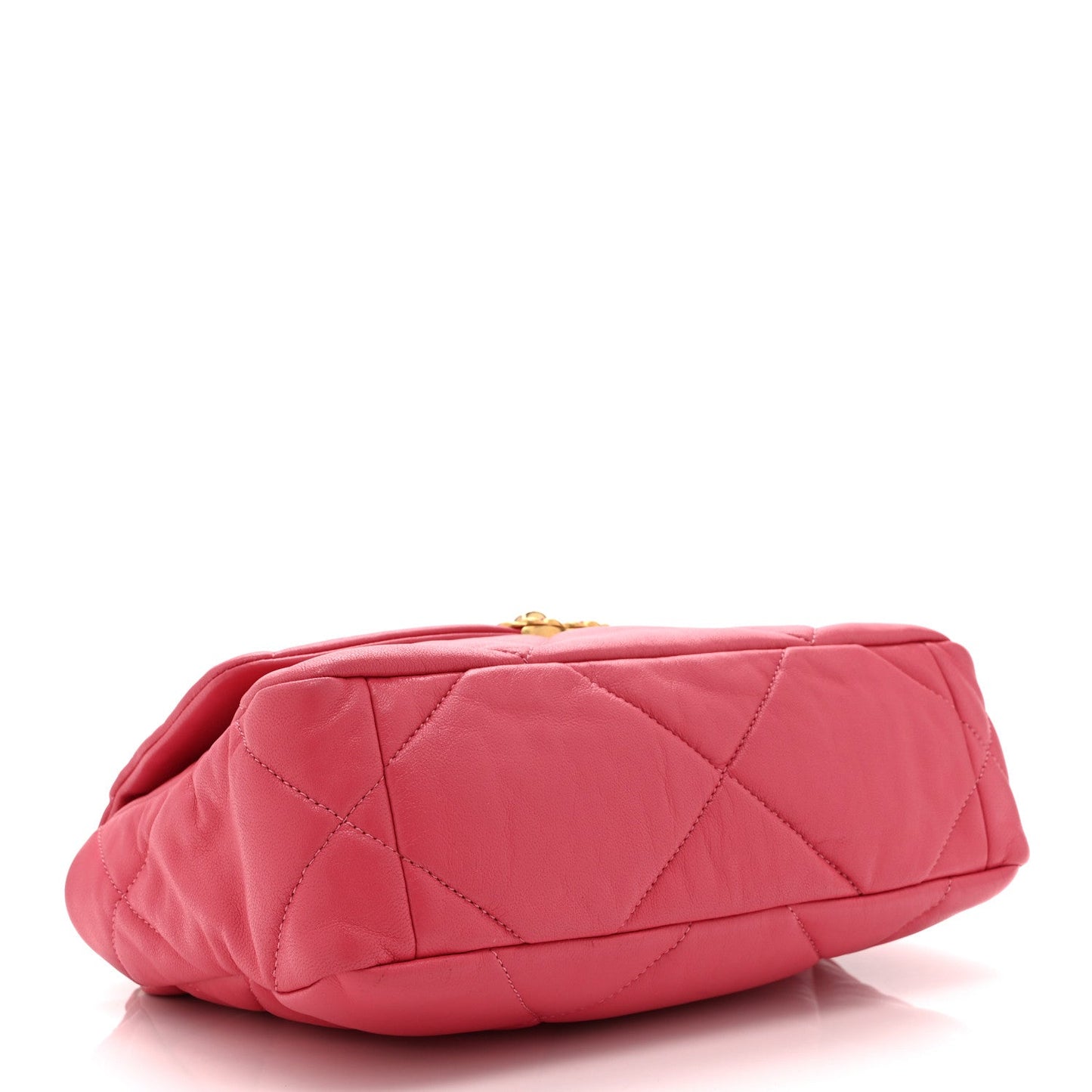 Goatskin Quilted Medium Chanel 19 Flap Dark Pink