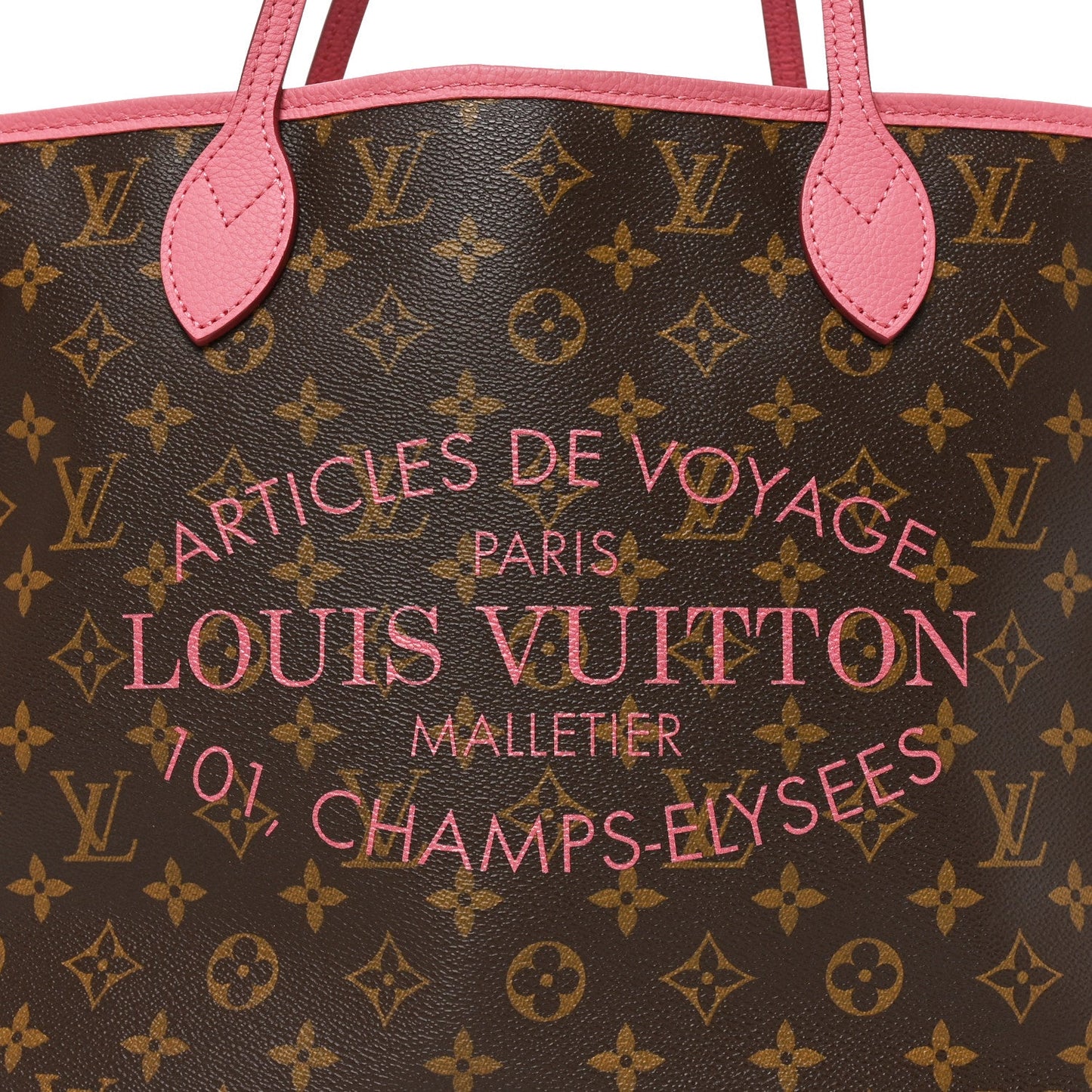 Monogram Articles de Voyage Ikat Neverfull MM Rose Velours