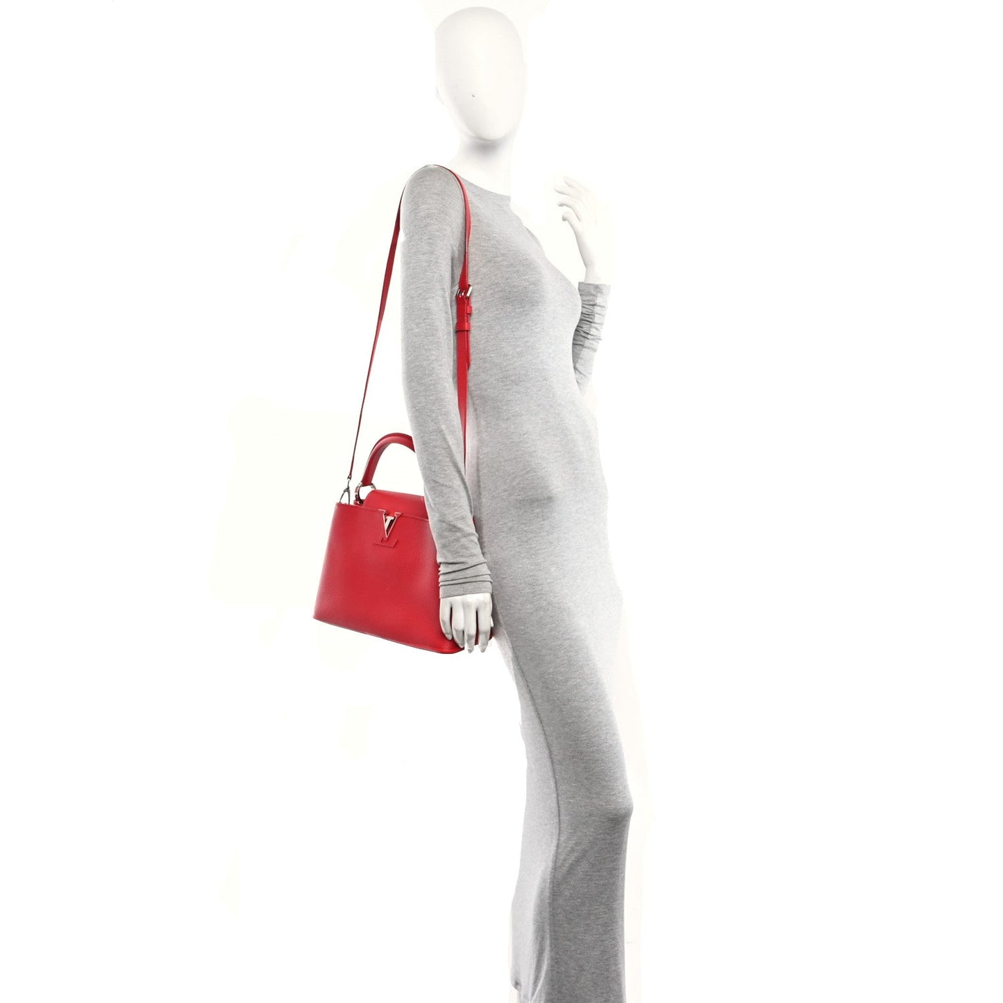 Taurillon Capucines PM Rubis
