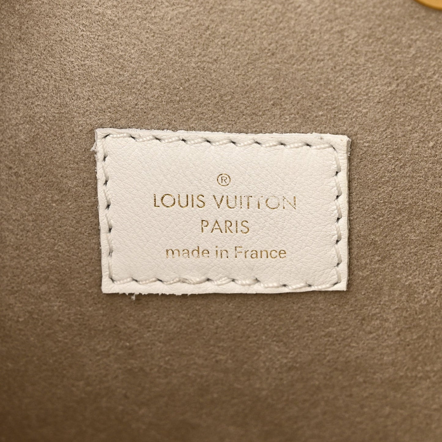 Calfskin Monogram Cutout Petit Noe White