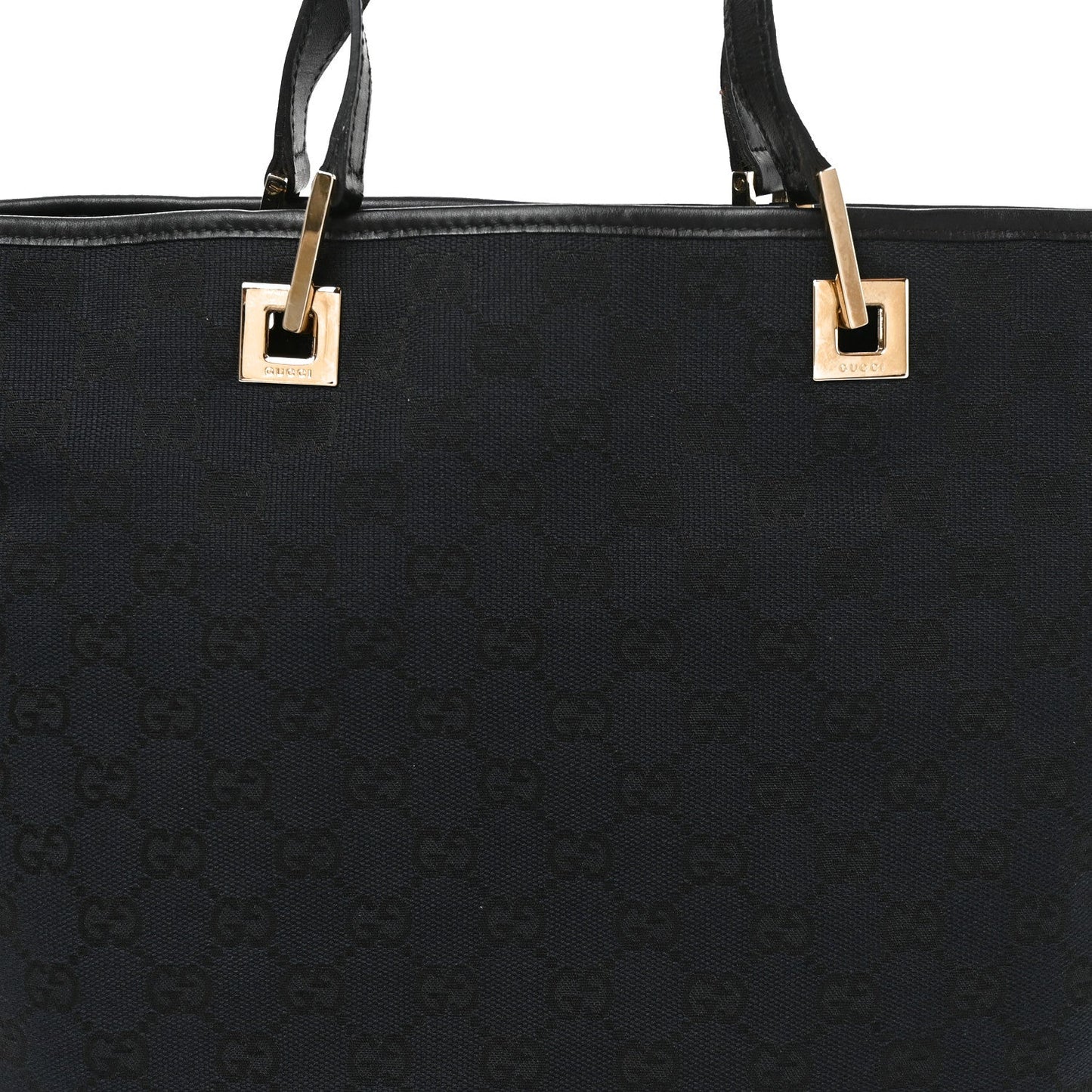 Monogram Large Bucket Tote Black