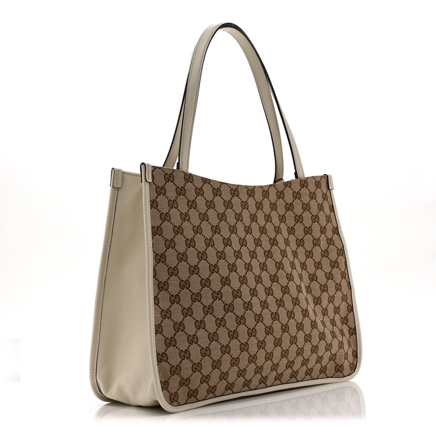Monogram New Sakai Calfskin Lux Horsebit 1955 Tote Beige Ebony Mystic White