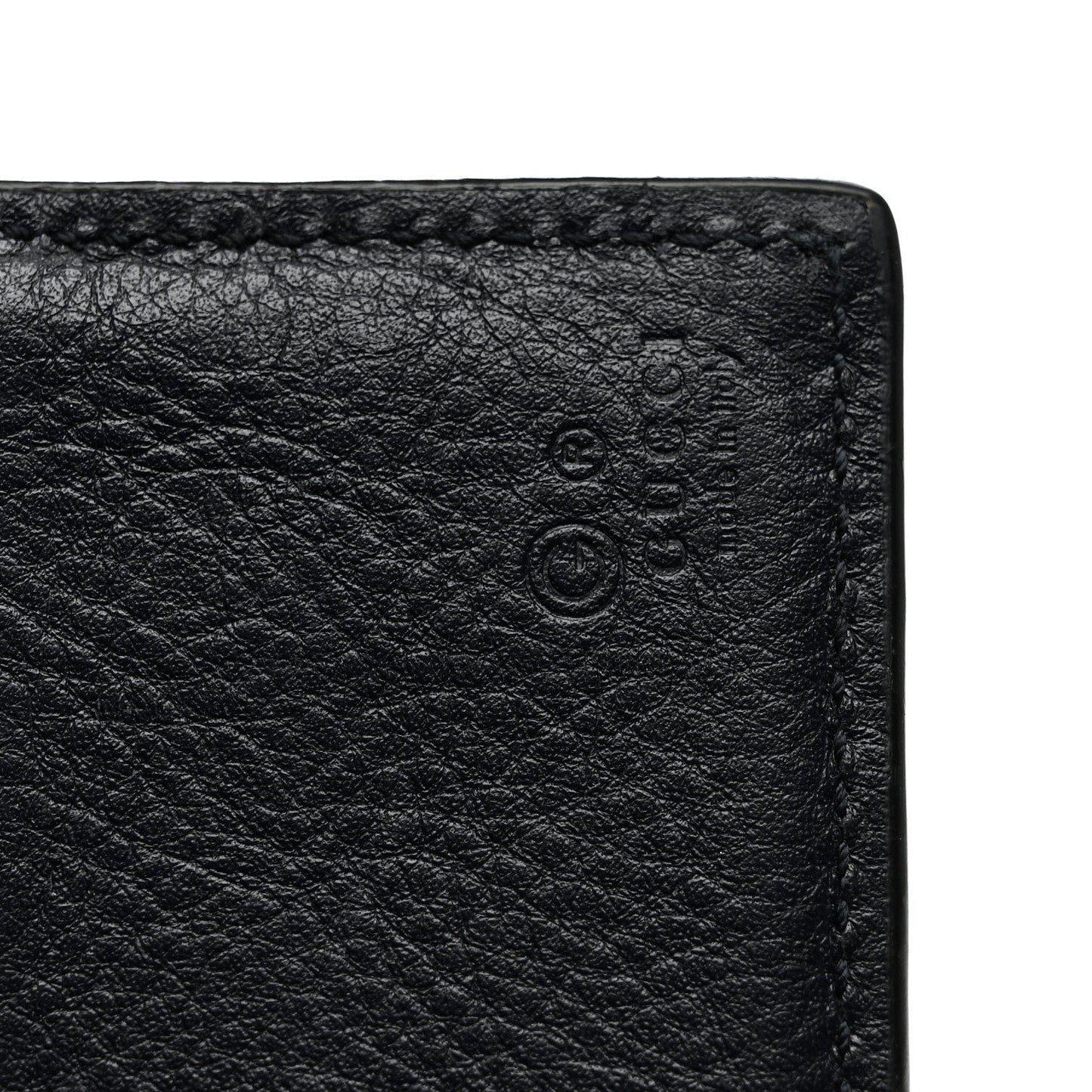 Microguccissima Bi-Fold Wallet Navy