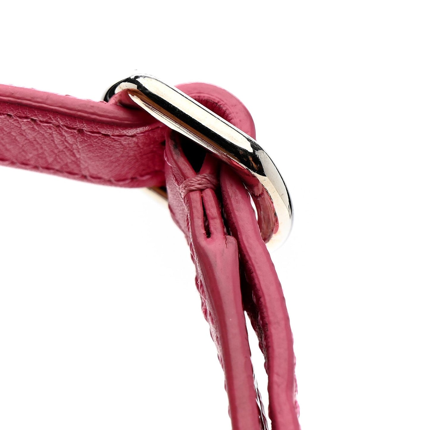 Patent Round As Earth Evening Bag Pink