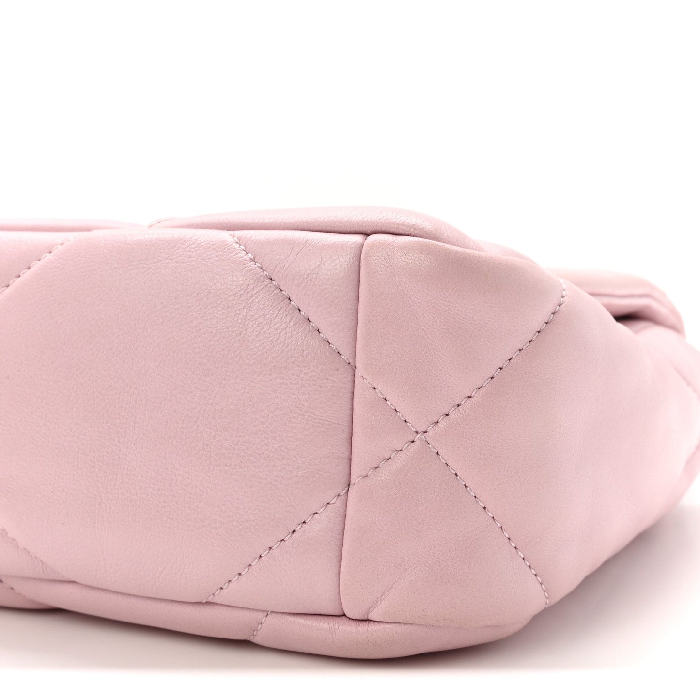 Lambskin Quilted Medium Chanel 19 Flap Light Pink