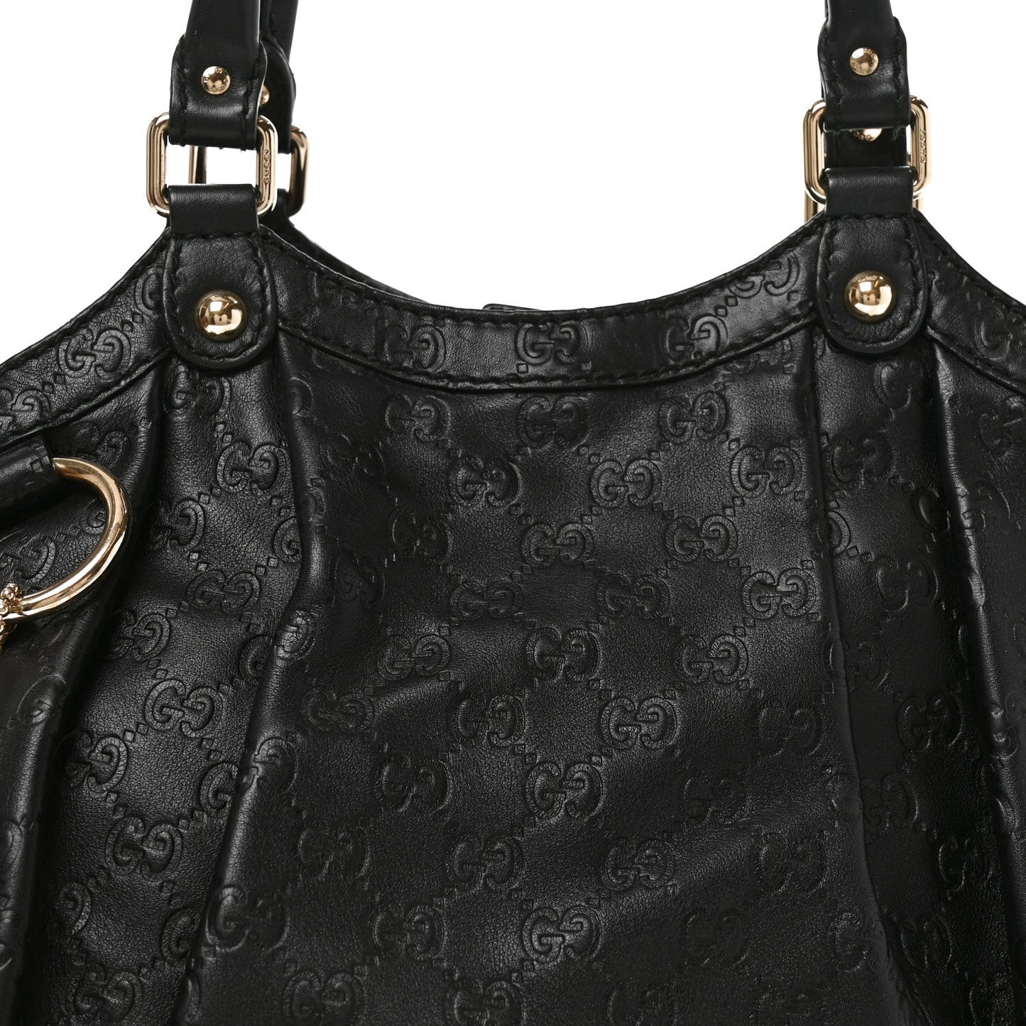 Guccissima Medium Sukey Tote Black
