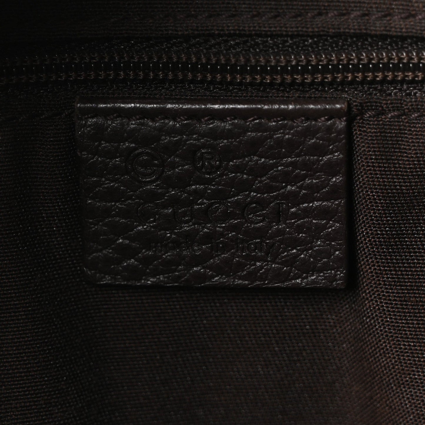 Calfskin Bamboo Top Handle Tote Dark Brown