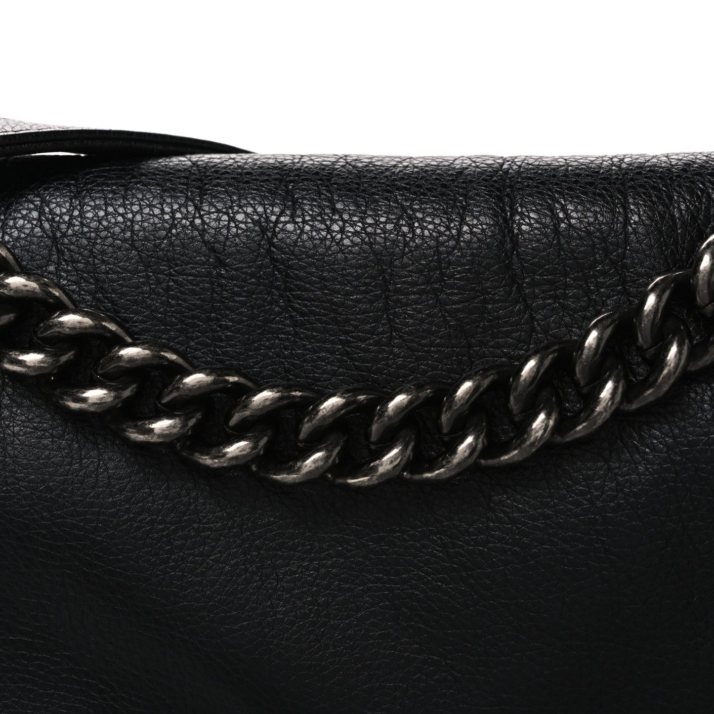 Calfskin New Medium Boy Reverso Flap Black