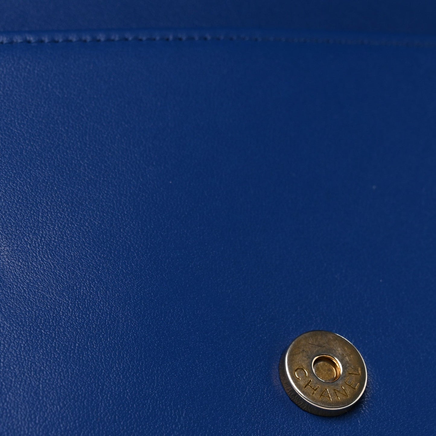 Caviar Quilted Boy Wallet On Chain WOC Dark Blue