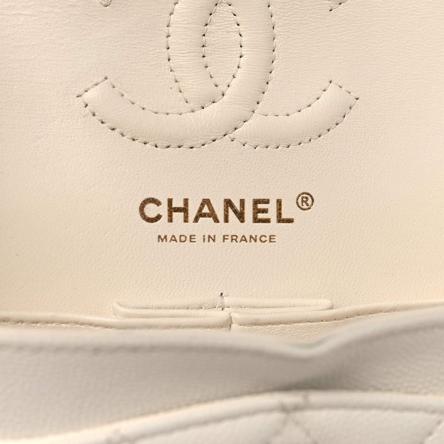Caviar Quilted Small Double Flap White